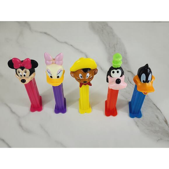 Disney Pez Candy Dispenser Minnie Mouse Daisy Duck Goofy Daffy Speedy Gonzale x5 - Picture 2 of 14
